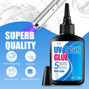 UV Resin Kit with Light - 60g UV Resin with Rechargeable 395nm UV Flashlight, 5-second Fast Curing, Quick… — 2