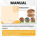 hobbyworker Upgrade Wooden Bead Spinner with 2 Pcs Big Needles,8000 Pcs Seed Beads and 1 Surprise Gift Pack for… — 3