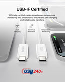 Belkin USB C to USB C 240W Braided Cable 3.3ft Fast iPhone Charger Cord 4