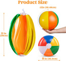 JOYIN 12-Pack 12“ Beach Balls - Bulk Classic Beachball Inflatable Swimming Pool Toys for Games Adults Kids Birthday Party Supplies Combo Set, Rainbow Color Blow Up Luau Decorations Favors Gifts (12") | 12-inch — 5