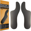 1 Pair Morton's Extension Orthotic,Carbon Fiber Insole,Rigid Foot Support Insert for Morton's Toe,Turf Toe,Hallux Rigidus,Arthritis 23.5cm(Men's Size 7/Women 8) — 1