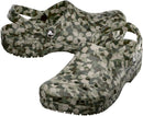 Crocs Unisex Adult Classic Marbled Tie-dye Clogs – Army Green/Multi Confetti — 4