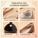 30 Pcs Silicone Heel Grips for Women Men's Shoes, Non-Slip Shoe Strap Grips & Cushion Pads, Self-Adhesive Gel Protector Strips for Sling Back Heels, Loose Sandals, High Heels, and Sneakers — 4