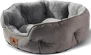 Asvin Small Dog Bed for Small Dogs, Cat Beds for Indoor Cats, Pet Bed for Puppy and Kitty, Extra Soft & Machine Washable with Anti-Slip & Water-Resistant Oxford Bottom, Grey, 20 inches — 1