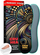 CRUVHEAL Memory Foam Insoles – Soft Cushion Inserts (Men 9.5 - Women 10.5) - Multicolor — 1