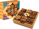 BSIRI 9 in 1 Wooden Brain Teaser Puzzles for Adults Teens Box Set Wood Hard Level 10 Impossible Mind Wood Brain Teaser Games 3D Hand Puzzle Sets for Decoration and Mini Toys — 1