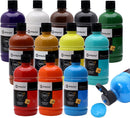 Artecho 12 Colors Acrylic Paint Set 500ml / 17oz Large Bottle | 17 Fl Oz (Pack of 1) — 1