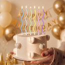 PHD CAKE 24-Count Colorful Pastel Spiral Long Thin Birthday Candles, Cake Candles, Birthday Parties, Wedding Decorations, Party Candles — 8