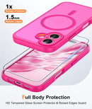 FNTCASE for iPhone 16 Plus Case Hot Pink: Compatible with MagSafe — 6