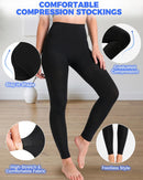 Medical Grade Compression Leggings Women, 15-20 Mmhg Compression Stockings | 3X-Large | Black — 4