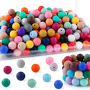 150Pcs 15mm Silicone Beads for Keychain Making and Bracelet Making,30 Colors Round Silicone Beads for Pens（Multicolor） — 1