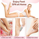 Callus Remover for Feet, ZABOUL Electric Foot Callus Remover Rechargeable Pedicure Tools Smooth Pedicure Wand Electronic Foot File, Feet Care for Removes Dry Hard & Dead Skin Ideal Gift - Pink 1 — 5