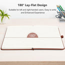 RETTACY Lined Journal Notebook, 192 Numbered Pages, A5 Size (5.7'' x 8.3'') | Brown — 7