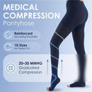 ABSOLUTE SUPPORT Compression Pantyhose 20-30mmHg, Opaque, Navy, 5X-Large — 3
