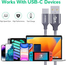 JIUWFOX USB to USB C Cable, USB A to USB C Cable (5-Pack, 3/3/6/6/10 ft) photo 6
