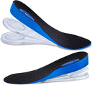 Dr. Shoesert 3-Layer Adjustable Height Increase Insoles, 3/4 Length Shock Absorption Cushion Heel Lift Inserts - Blue — 1