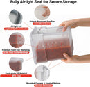 2 Pack 12 QT BPA-Free Translucent Polypropylene Food Storage Containers,…