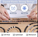 Glass Beads for Jewelry Making, 18 Colors Glass Beads for Bracelets Making kit Including 2-8mm Bead spacers/Lava… — 4