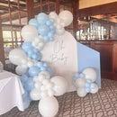 Blue and White Balloon Arch Kit, ADOINBY 140Pcs Pastel Light Blue and White Balloon Garland kit, 18 12 10 5 Inch Different Size Balloons for Baby Shower Birthday Gender Reveal Anniversary Decorations — 7