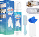 White Shoe Cleaner, 6.76 Oz Shoe Cleaning Kit with Brush and Towel, Sneaker Cleaner Work on Leather, Knit, Canvas, Suede, PU — 1