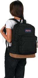 JanSport Right Pack Backpack - Durable Daypack with Padded 15" Laptop Sleeve, Spacious Main Compartment & Integrated Water Bottle Pocket - Black — 6