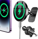 Coolpow Magsafe Car Mount Charger, Magnetic Wireless Car Charger for iPhone photo 1
