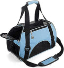 ZaneSun Cat Carrier,Soft-Sided Pet Travel Carrier for Cats,Dogs Puppy Comfort Portable Foldable Pet Bag Airline Approved (Small Blue) — 1