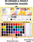 Grabie Set of 50 Color Watercolor Paint Set with Brush Pens | 50 Colors（New） — 5