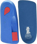 Vasyli Custom 3/4 Length Insoles, Blue, Small, Fast & Effective Pain Relief, Customized Biomechanical Alignment, Medium Density, General Orthotic Needs, Everyday Walking Shoes, Heat Moldable — 1
