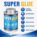 Super Glue, 4.37 Fl OZ All-Purpose Strong Adhesive for Plastic, Metal, Ceramic, Leather, Wood, Fast-Drying… — 2