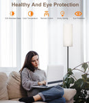 USTO Dimmable Floor Lamp with Remote,12W Led Bulb and Foot Switch, Black — 6