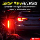 BLITZU Bike Tail Light, 2 Pack USB-C Rechargeable LED Bicycle Rear Lights — 4