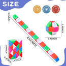 Mini Fidget Snake Cube Toys 30PCS Party Favors Bulk-Goodie Bag Stocking Stuffers for Kids, Treasure Box Toys for Classroom Reward, Quiet Sensory Travel Toy for Ages 4-8, Gift for Kids Birthday — 2