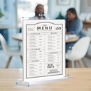 12 Pack Acrylic Sign Holder 8.5 x 11, Double-Sided Clear Sign Holder Plastic Stands for Display, T Shape Acrylic Table Sign Stands for Office Store Restaurants Wedding Party Decoration | Vertical 12 Pack 8.5x11 — 2