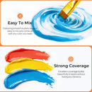 Nicpro Acrylic Paint Set 24 Colors 2oz with 12 Brushes & Palette | 2 Fl Oz (Pack of 24) — 5