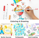 Ohuhu Adult Coloring Book Markers Paper-friendly Water-Based 60 Colors-Pupe — 6