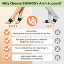 ZAIWOO Wearable Arch Support Inserts for Women & Men – 2 Adjustable Heights | Black — 4