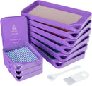ARTDOT 10-Piece Interlocking Diamond Art Trays Kits for Adults, Stackable Diamond Painting Accessories and Tools | Purple | 10 Piece Tray Set — 1