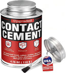 Contact Cement Adhesive 4.16 oz with Brush for Leather, Wood & Furniture — 1