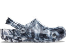 Crocs Unisex Adult Classic Marbled Tie-dye Clogs – White/Black — 2