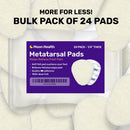 24-Pack Metatarsal Foot Pads for Pain Relief - 1/4” Thick, Ball of Foot Cushions for Women and Men, Forefoot and Sole Support, Metatarsalgia Mortons Neuroma. Metatarsal Pads Ball of Foot Cushions. 2