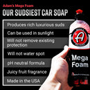 Adam’s Mega Foam Car Wash Soap (Gallon) – pH Neutral, Ultra Concentrated for Foam Cannon, Foaming Spray Gun, or Bucket – Safe for Wax, Sealants & Ceramic Coating – High Suds Car Cleaner — 2