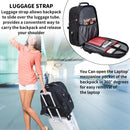 SHRRADOO Extra Large Travel Laptop Backpack for Men, Work College Backpacks | Black | Travel Backpacks — 6