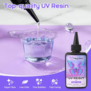 HeyClear 300g UV Resin Molds Kit with Light for Jewelry Making, Keychains — 5