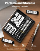 Metal Mechanical Pencil Set with Case, 3-Pack 0.9mm Break-Resistant | 3 Count (Pack of 1) — 4