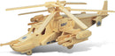 Puzzled 3D Puzzle Black Shark Helicopter Wood Construction Kit - 84 Pieces — 1