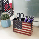 DreamsEden Pen Holder, Vintage American Flag Pencil Cup Desktop Pen Organizer for Desk Office Home Patriotic Decor — 2