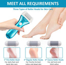 Electric Foot Callus Remover, Rechargeable Electronic Foot File Pedicure Kits, Electric Callus Remover for Feet, Foot Scrubber Dead Skin Remover, Professional Foot Care for Dead Skin Ideal Gift - Chromed Blue — 4