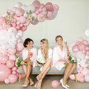 Light Pink Balloon Arch Kit, Baby Pink White Balloon Garland Kit — 5