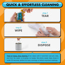 COZGO Shoe Cleaner Wipes, Shoe Cleaning Wipes for Sneakers, Leather, Canvas, Portable On-the-Go Shoe Care for Stain Removal — 3
